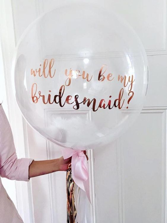  Bridesmaid Ballon by  Little Big Balloon Co.  